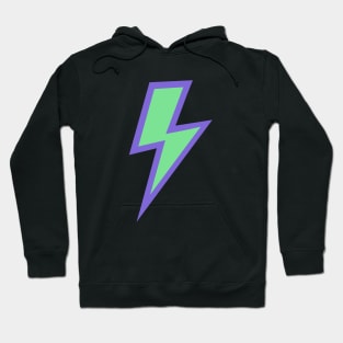 Mint Green Lightning Bolt with Purple Hoodie